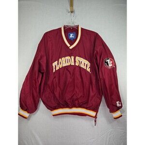 VTG 90s Starter Florida State Seminoles Pullover Windbreaker Jacket FSU Men's XL